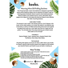 Load image into Gallery viewer, Morning Mint Oil Pulling Sachets